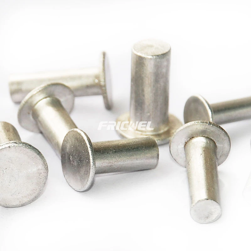 Flat Head Solid Aluminum Brake Linings Rivets
